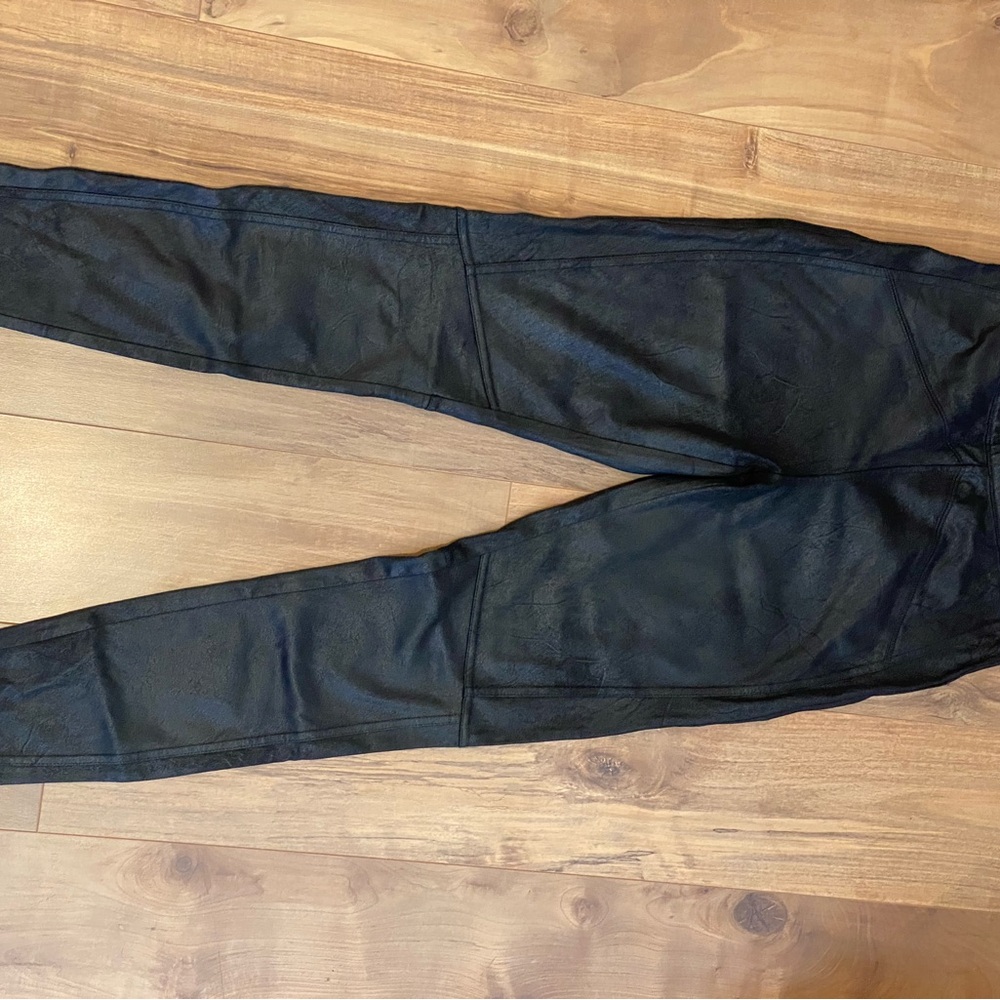 Free People Black “Suede” leggings XS